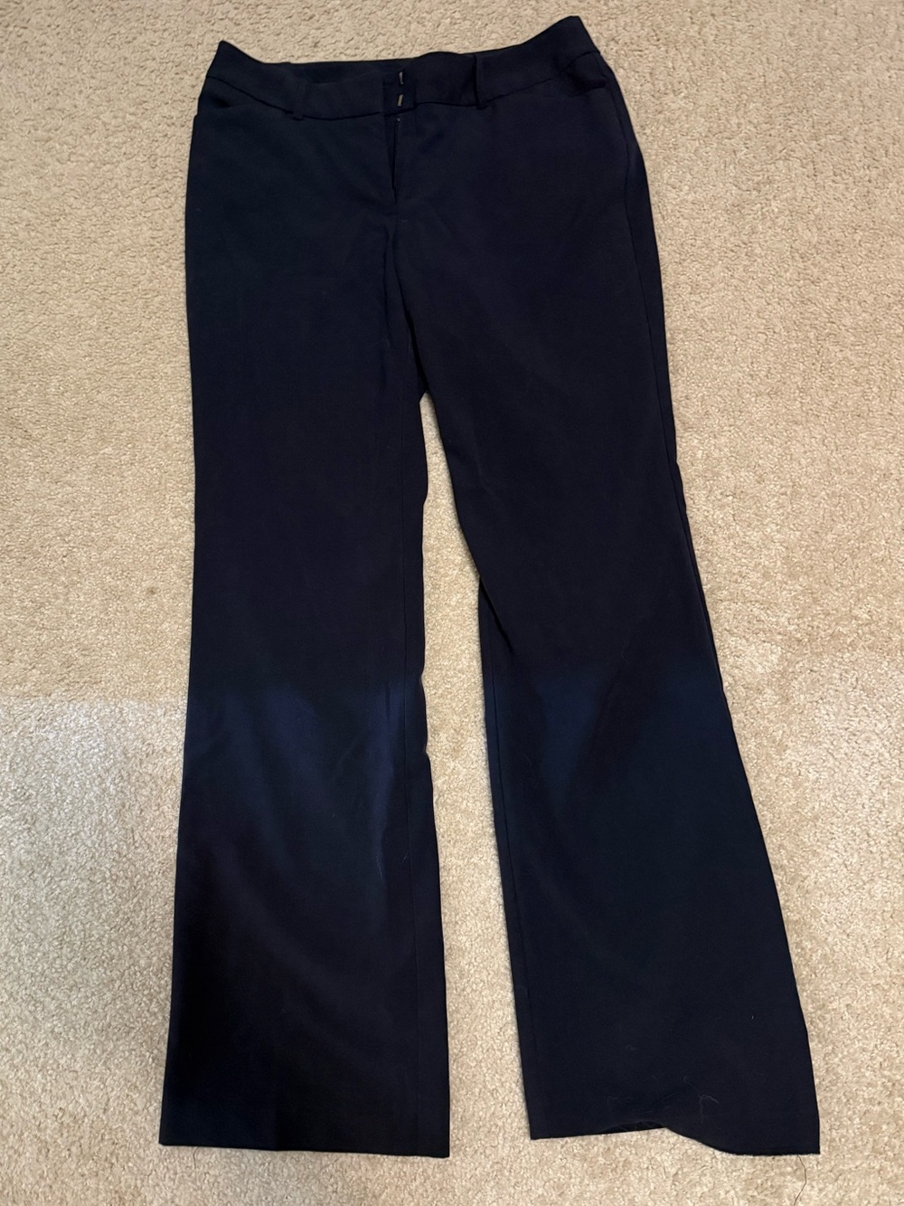 George Black Boot-Cut Dress Pants